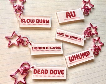 Ao3 Fanfiction Tags Acrylic Keychains | Archive of Our Own