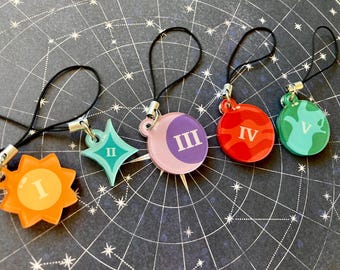 Celestial Winners Charms | Acrylic Keychains | Life Series