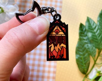 Bill Demon Stained Glass Acrylic Keychains