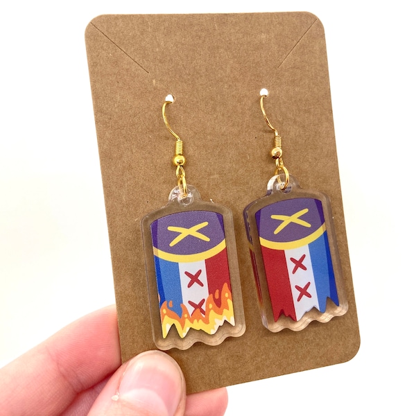 L'Manburg Flag Acrylic Earrings | Dream SMP, Wilbur Soot, Fanart