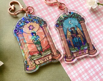 Life Series Duos Double-Sided Acrylic Keychains | Jimmy & Scott