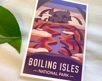 Boiling Isles National Park - Mini Art Print