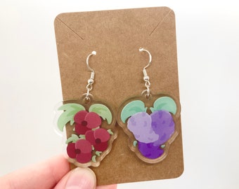 Desert Duo Flowers Acrylic Earrings | Grian & Scar, Hermitcraft, Last Life, 3rd Life