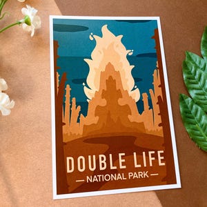 Double Life National Park - Life Series Mini Art Print