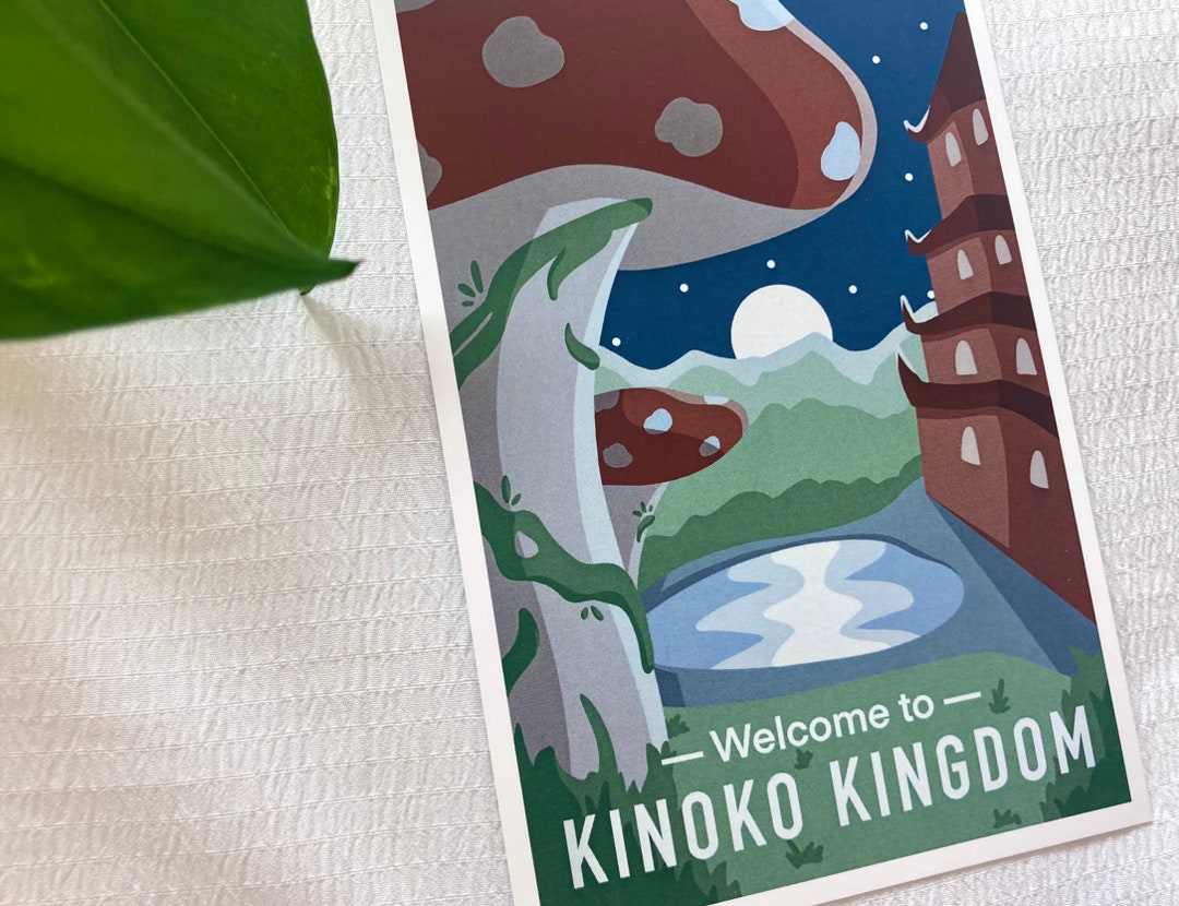 Kinoko Kingdom Dream SMP Mini Art Print DSMP, Aesthetic, Style, Drawing