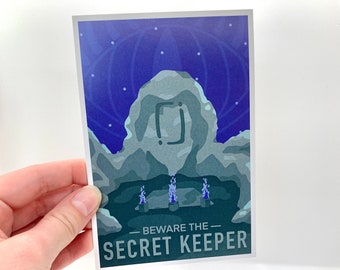 Secret Keeper / Life Series National Park - Hermitcraft / Secret Life Mini Art Print