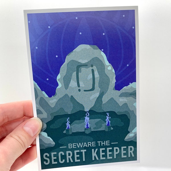 Secret Keeper / Life Series National Park - Hermitcraft / Secret Life Mini Art Print