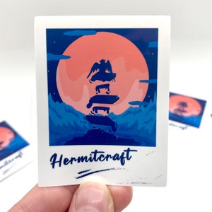 Hermitcraft Polaroid Location Vinyl Stickers