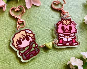 Techno & Dream Magnet Acrylic Keychains and Stickers | Rivals Duo, Dream SMP