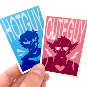Cutguy + Hotguy Hermitcraft Glossy Vinyl Stickers