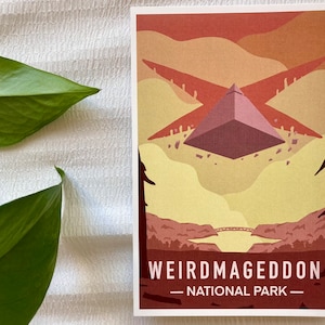 Weirdmageddon National Park - Gravity Falls Mini Art Print | Cartoon, Aesthetic, Style, Drawing