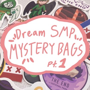 Dream SMP Mystery Art Grab Bags | PART 1: Stickers & Prints