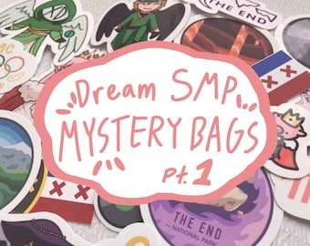 Dream SMP Mystery Art Grab Bags | PART 1: Stickers & Prints