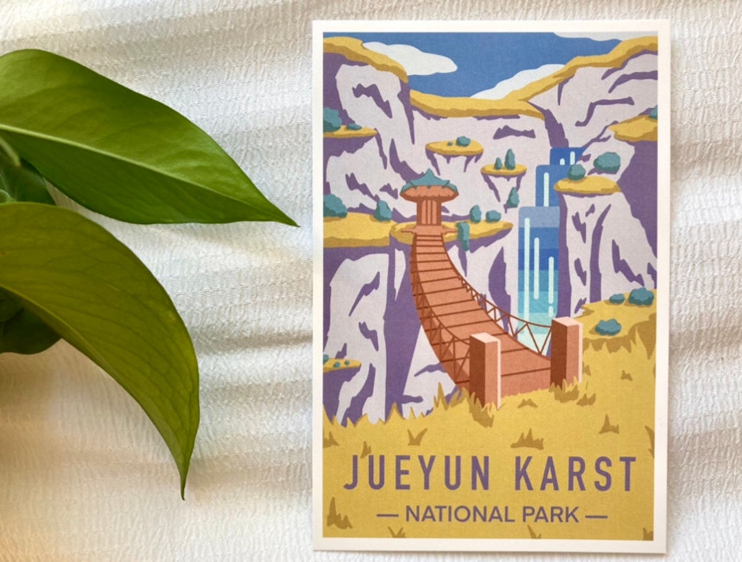 Jueyun Karst National Park Genshin Impact Mini Art Print Etsy