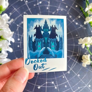 Decked Out Hermitcraft Polaroid Location Vinyl Stickers