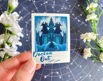 Decked Out Hermitcraft Polaroid Location Vinyl Stickers