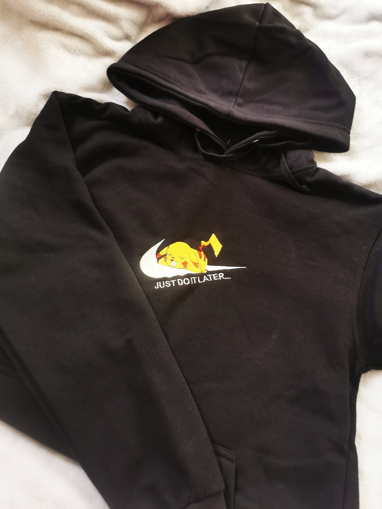 Vintage Nike embroidered hoodie handmade Etsy