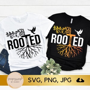 Rooted in Christ SVG: Christian Bible Verse (Digital Download)