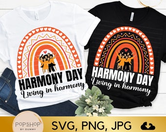 Harmony Day 2024 SVG, Living In Harmony Svg, Australian Day Svg, Harmony Week Svg, Rainbow Harmony Svg, Png, Jpg