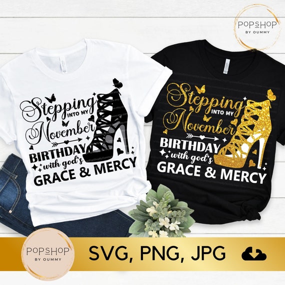 November Birthday Queen SVG: High Heel Design (Digital Download)