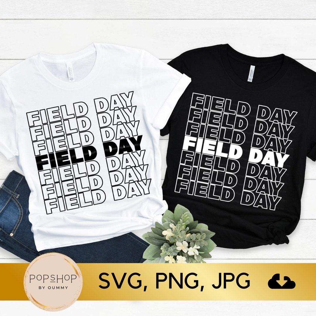 Retro Stacked Field Day SVG: School Game Design (digital Download) - Etsy