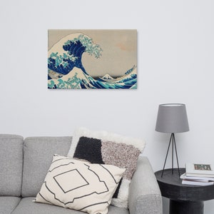 Hokusai - La grande onda al largo di Kanagawa - Tela