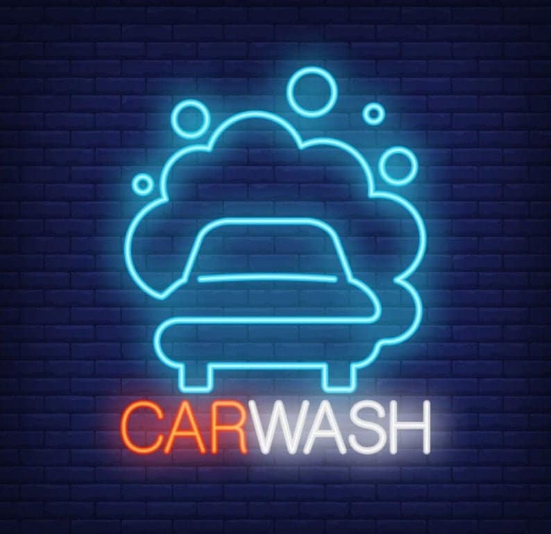 Car wash neon sign Wash neon light sign Party Led neon | Etsy