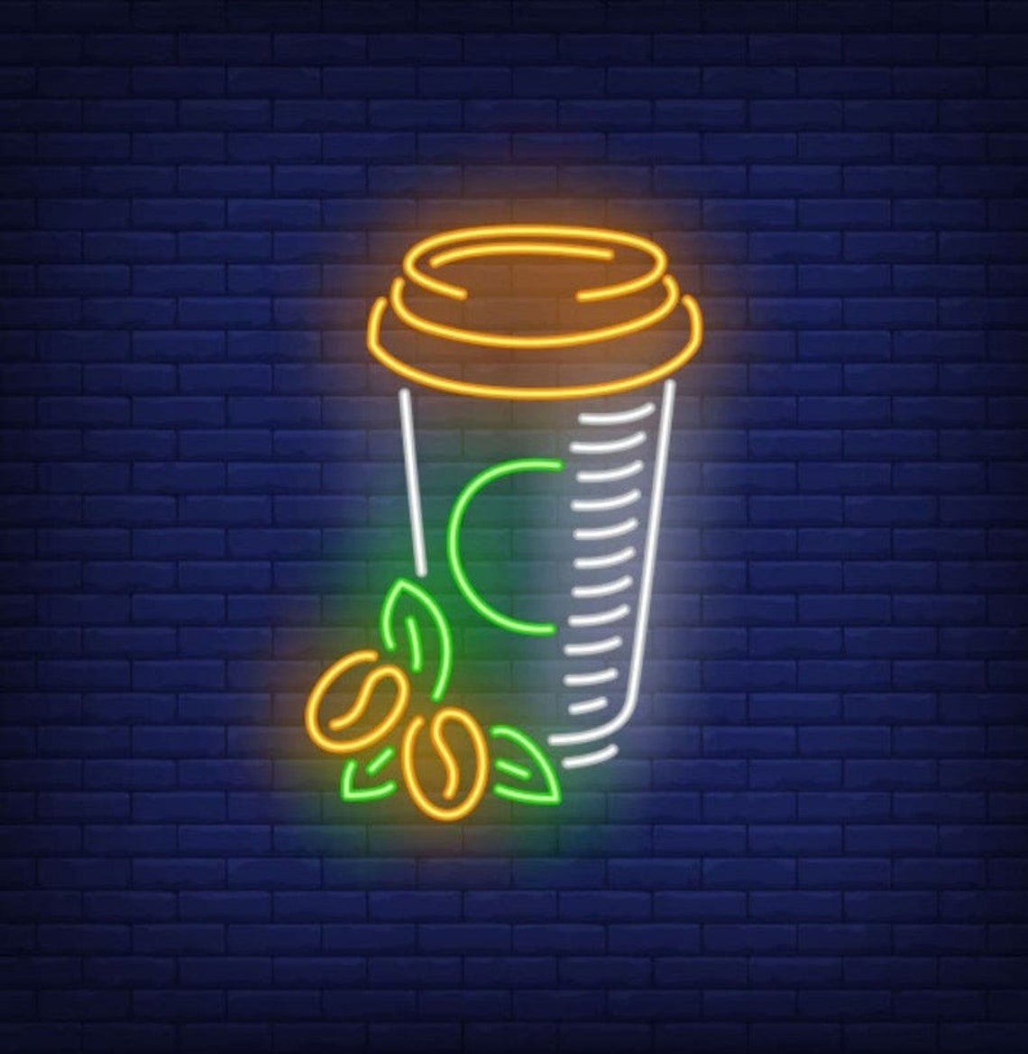 Coffee neon sign Coffee neon light sign Led neon sign Neon Etsy