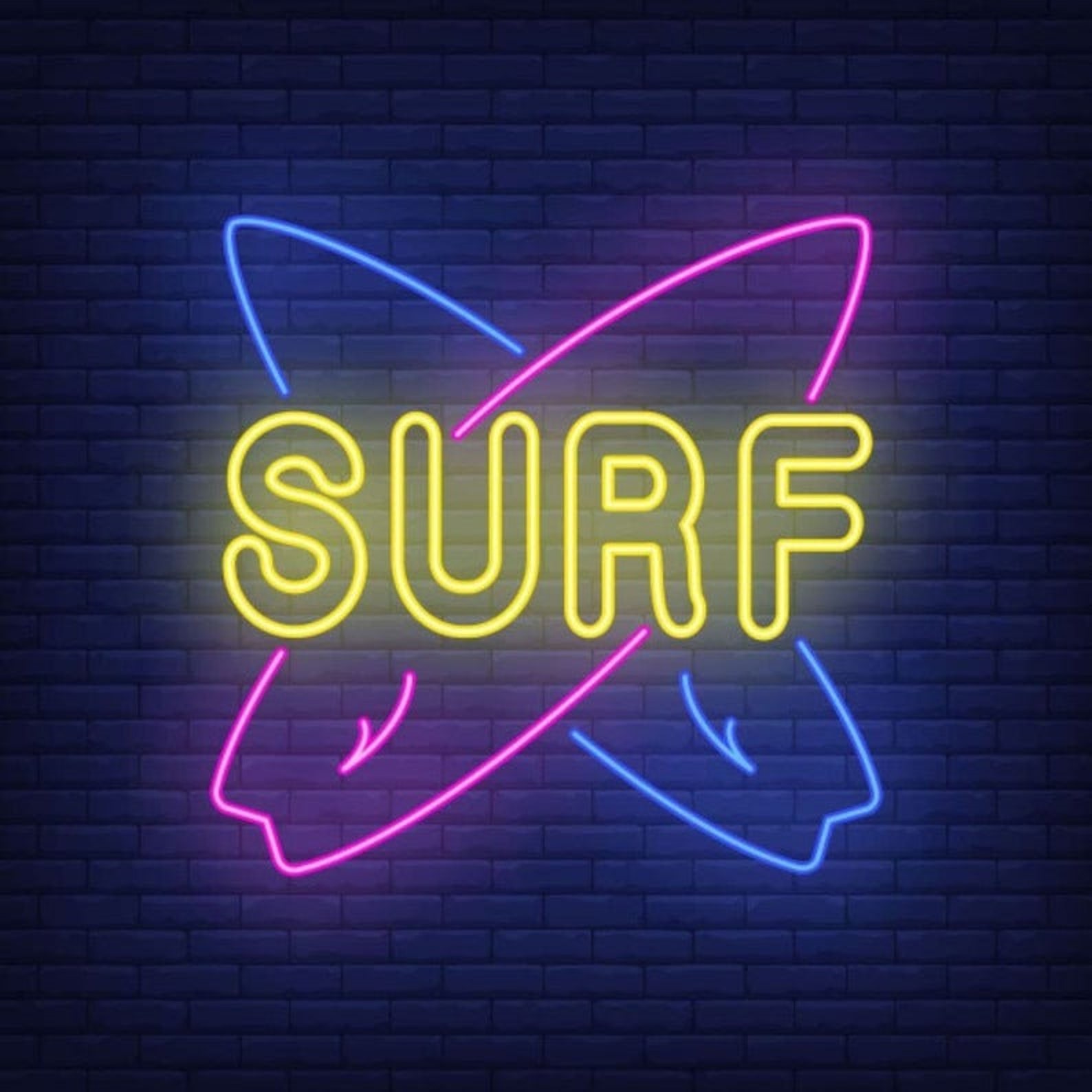 Surf neon sign Beach neon light sign Party Led neon sign | Etsy