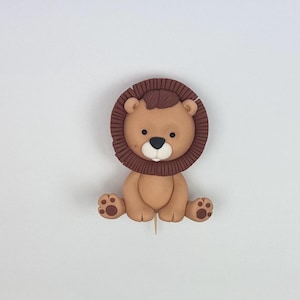 Figurine de décoration de gâteau lion fondant