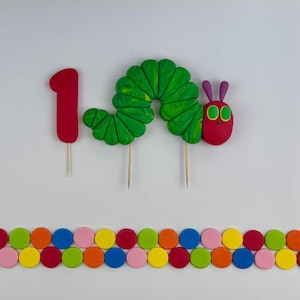 Fondant Hungry Caterpillar Cake Topper Decoration Set