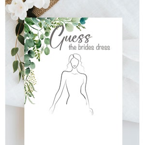 Hen Party Games Guess the Dress Design Card Hen Party RHEA Range Accessories Keepsake Gift Hen Party Games,Bride To Be, Bachelorette