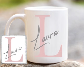 Personalised Name and Initial Mug, Personalised Mug, Birthday Gift , Best Friend Gift, Mug Gift, Name Cup, Personalised Name Gift, Home Gift