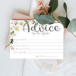 Jeux EVJF Cartes Conseils à la mariée Gamme DAISY Accessoires EVJF Cadeau souvenir Jeux EVJF Cadeau EVJF
