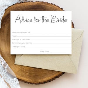 Advies aan de bruid Kaarten- en vrijgezellenfeestspellenpakket. Clio-reeks, eenvoudig, thema perfect voor vrijgezellenfeest of vrijgezellenfeest