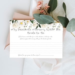 Hen Party Games, Favoriete herinnering aan Bruidskaart DAISY Range Hen Party Accessoires Keepsake Gift Hen Party Games Hen Party Gift Bride To Be