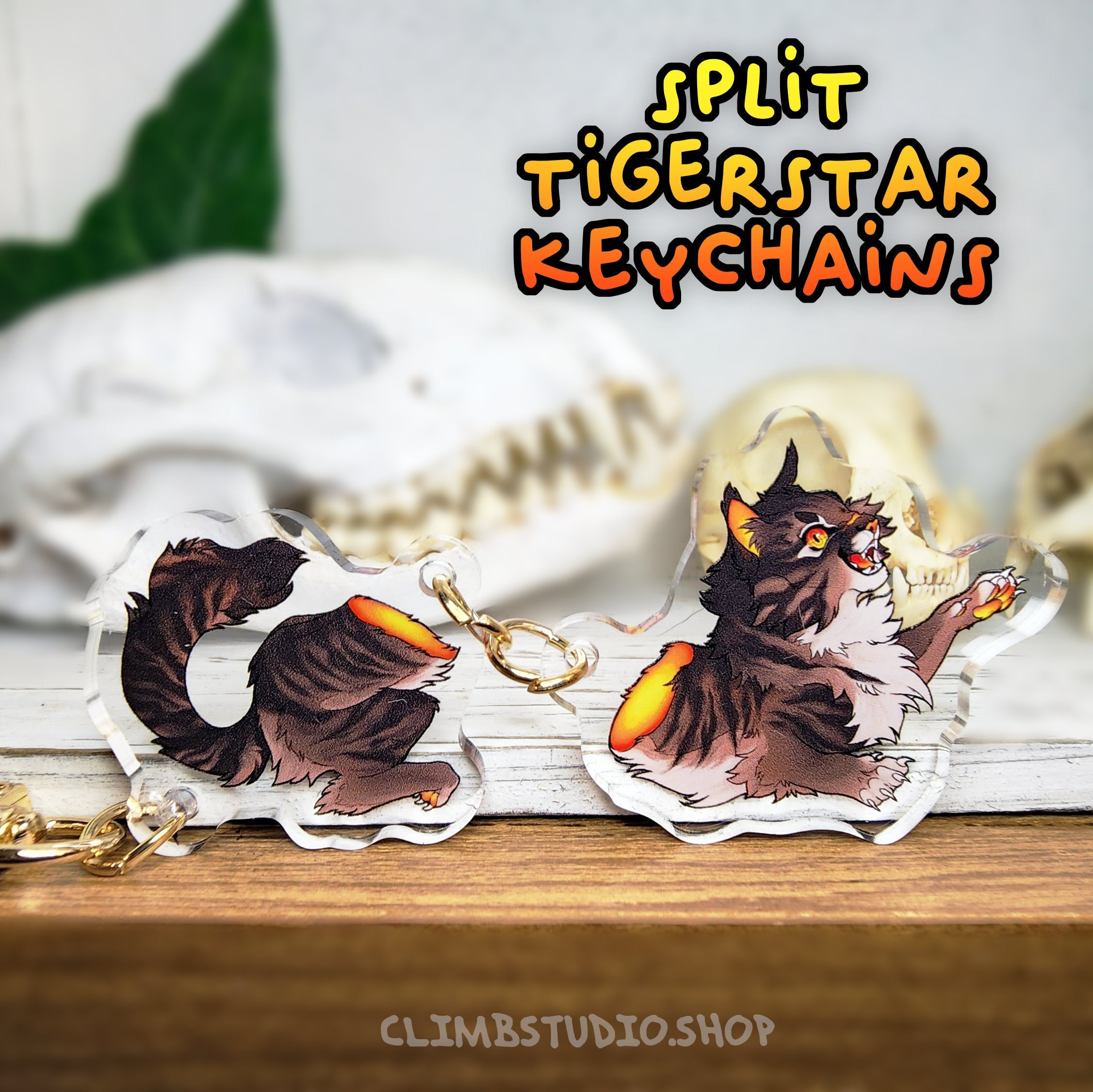 Ravenpaw Warrior Cats Keyring Charm