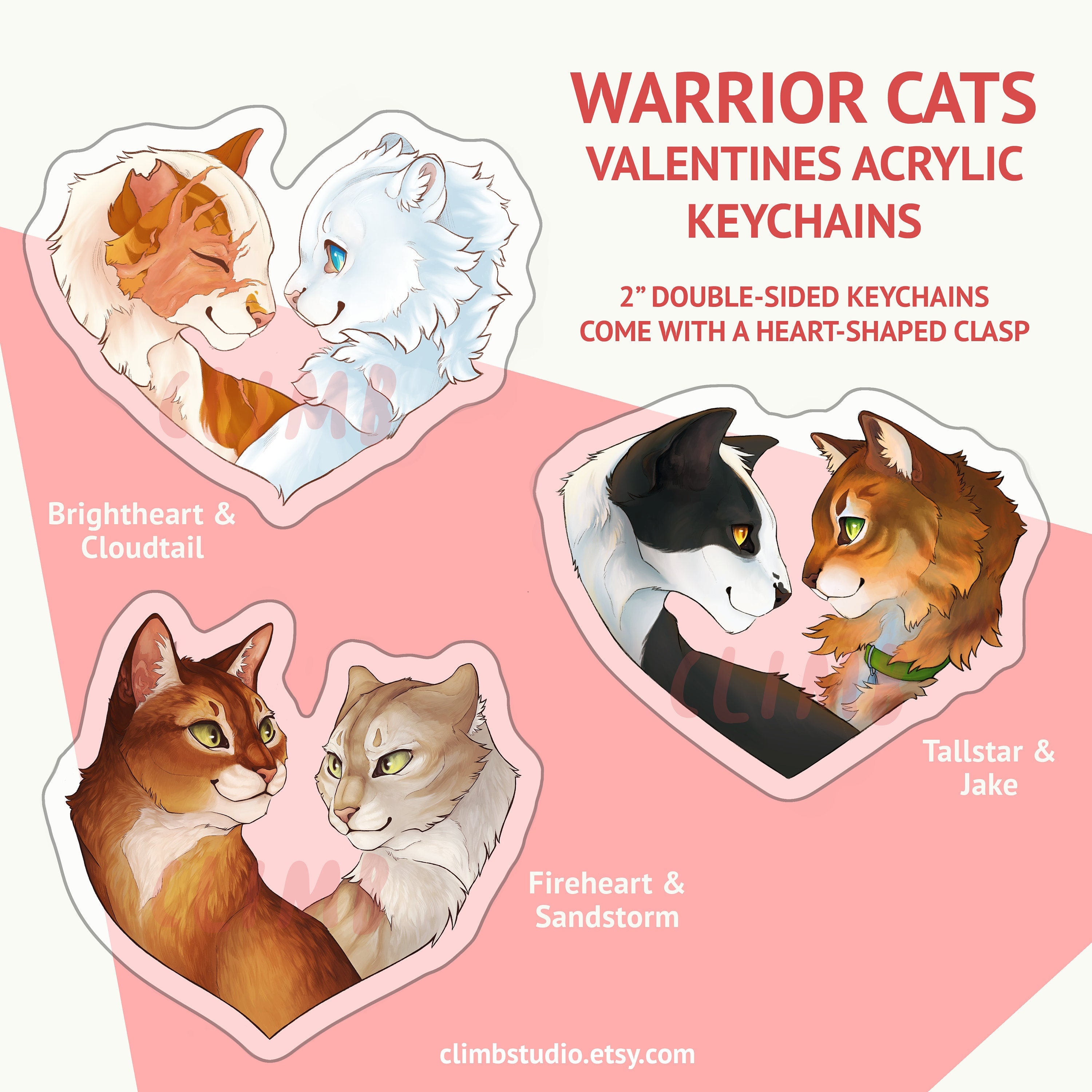 Cute Warrior Cats Sticker set – Shinepaw Design