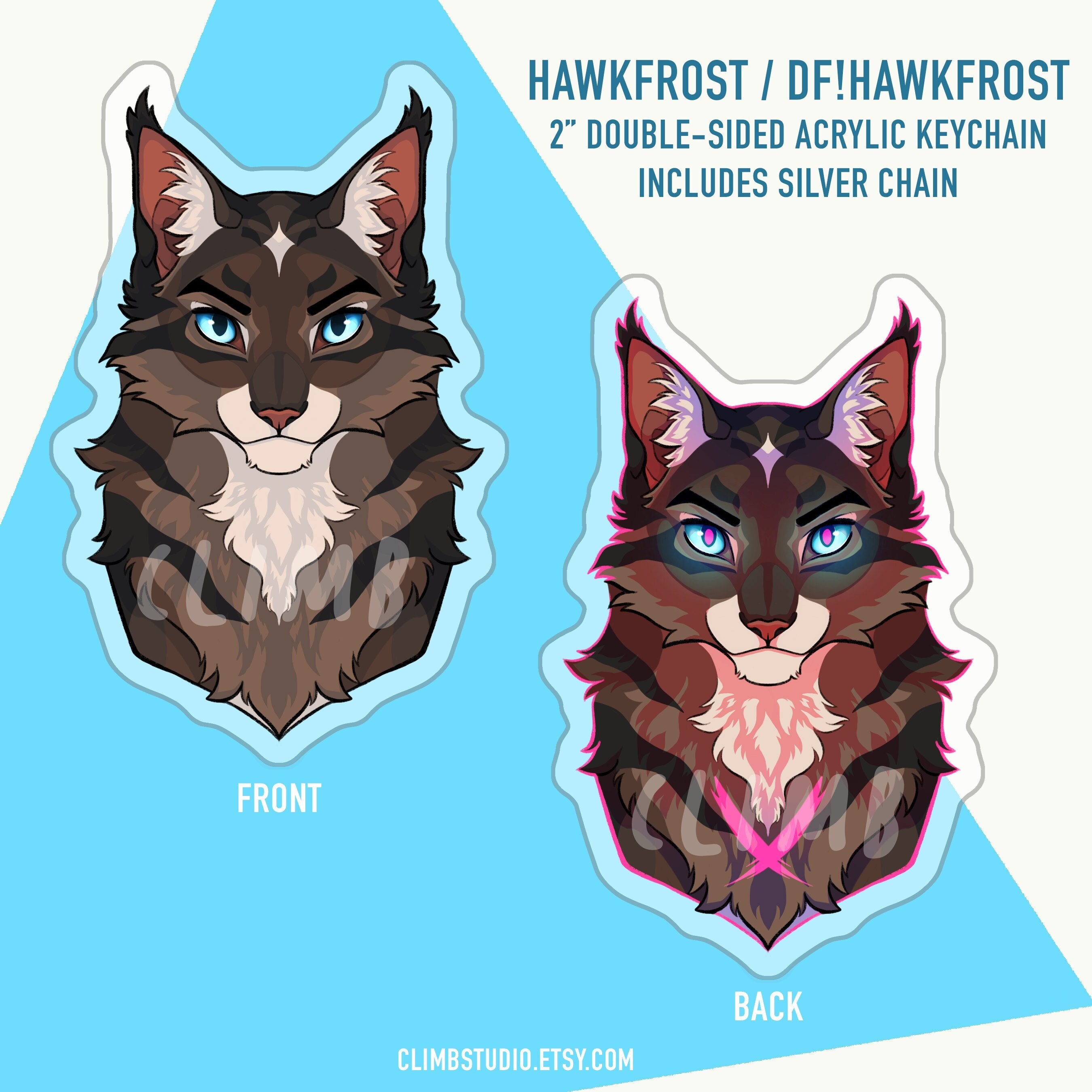 Warrior Cats Hawkfrost Acrylic Keychain - Etsy