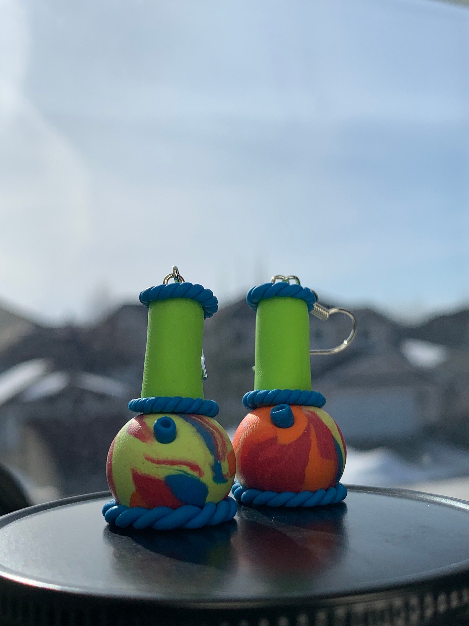 Hadar Galaxy Bong Earrings 16mm Etsy