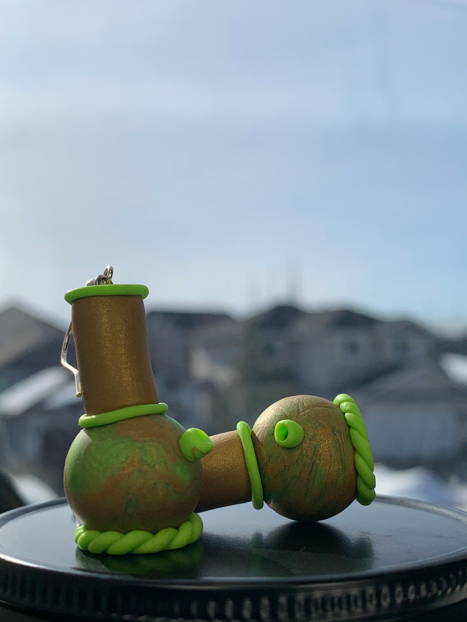 Green Goddess Bong Earrings 16mm Etsy