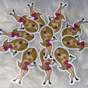 Mariah Carey Heartbreaker Cartoon Sticker