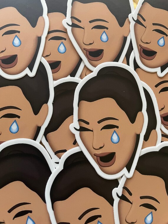Kim Kardashian Crying Kimoji Sticker Etsy