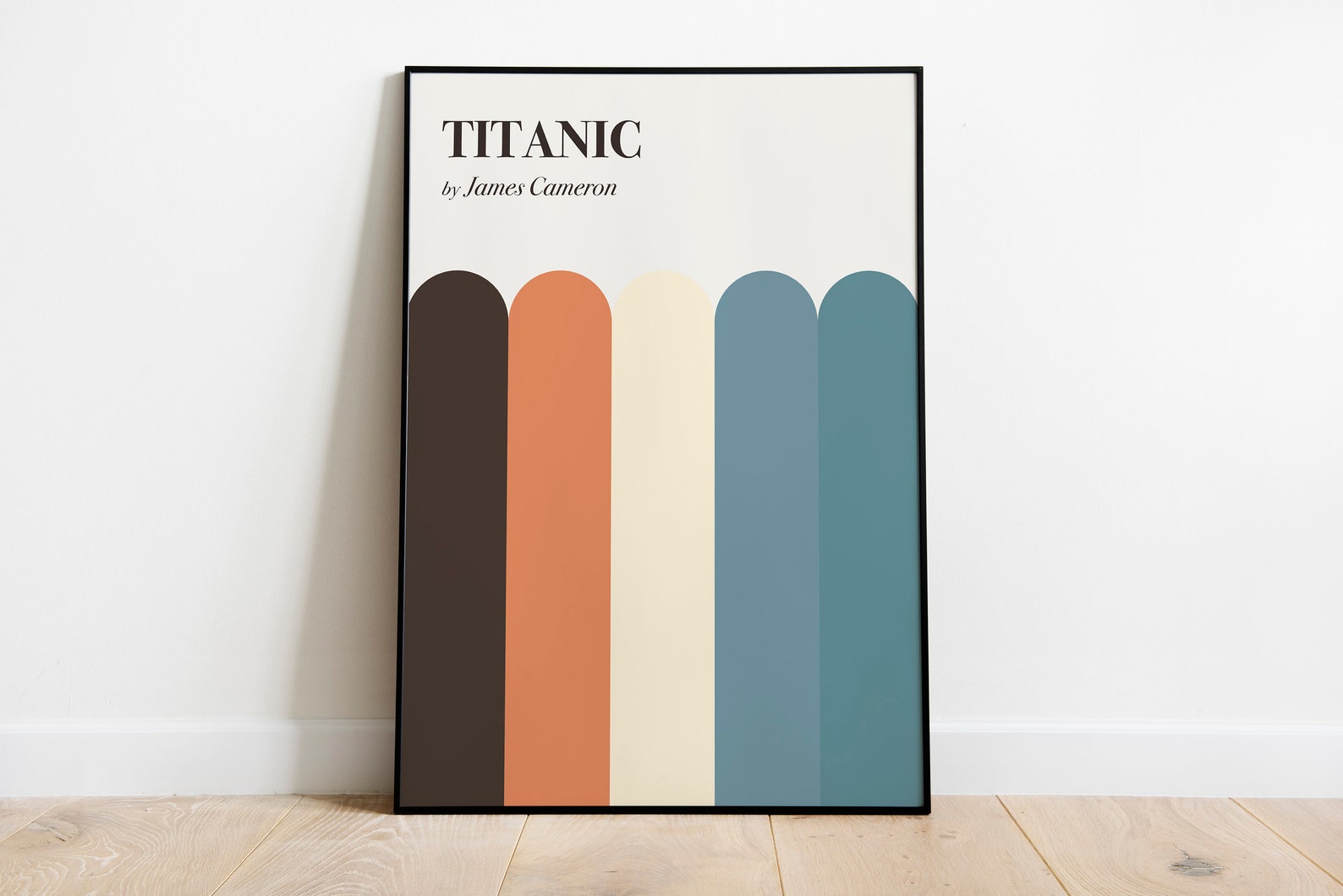 Titanic minimalist movie poster / Color Palette Home Decor - Etsy España