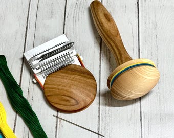 Speedweve Mending Loom Kit: Speedweve,  Wooden Darning Mushroom, Needle and  Darning Threads, Stoppapprat, Speed Weve, Speedweave, Easy darn