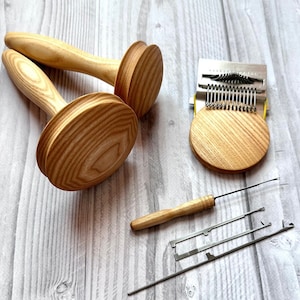 Kit de zurcido: Speedweve + 2 hongos para zurcir + gancho de escalera para zurcir, set Speedweve, telar de zurcir, hongo para zurcir, telar pequeño, herramientas de zurcir