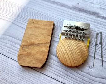 Speedweve darning kit 14 hooks with wooden disc and rectangular platform, Darning loom for sock darning, Speedweve darner, Gift for mum