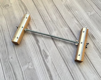 Adjustable Weaving Loom 12” x 6.5”, Portable Loom, Pocket Loom