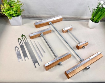 Adjustable Weaving Loom + Weaving Shuttle and Needle
