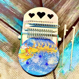 Speedweve Loom with Christmas print (has 14 hooks),Darning tool, Small Loom, Speedweve Type repair clothing, Darning loom, Gift for woman